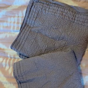 RH Heirloom Euro Shams, color Orchid -2 Shams